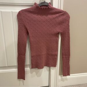 Women's Ribbed pink Sweater - Sfera